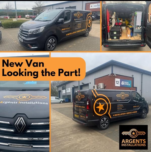 Argents Installations new branded van